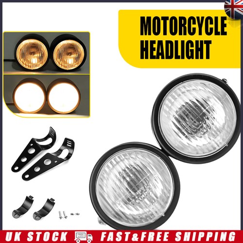 Black twin headlight - headlight, lamp