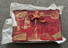 Vintage 1960s Recipes On File Folder Recipe Holder Kitchen With Recipes Cookery 