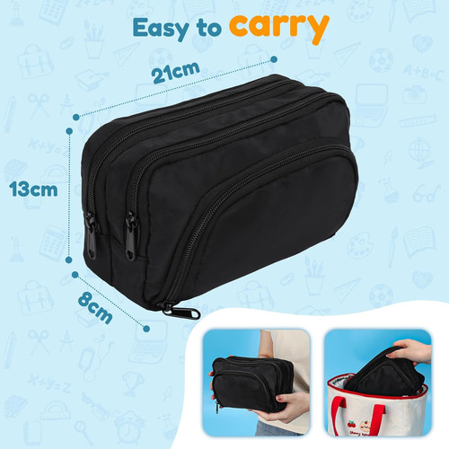 Euqvunn black pencil case - pencil,