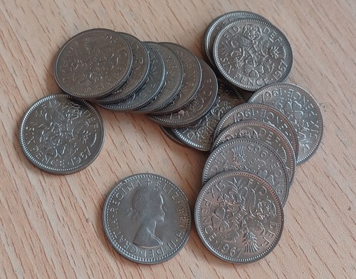 1967 coin uncirculated x20 - 6p,