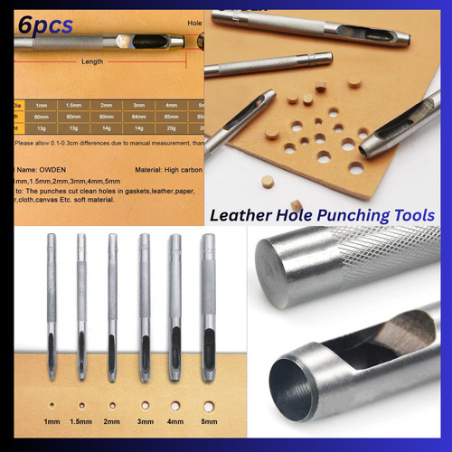 Pcs leather hole punch - hole, tool