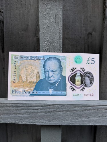 Aa27 five pound - £5,