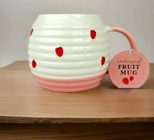 Strawberry Embossed Fruit Mug