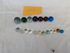 Vintage Marbles Bundle Clear / Opaque Some chipped 19 Marbles LOT 4