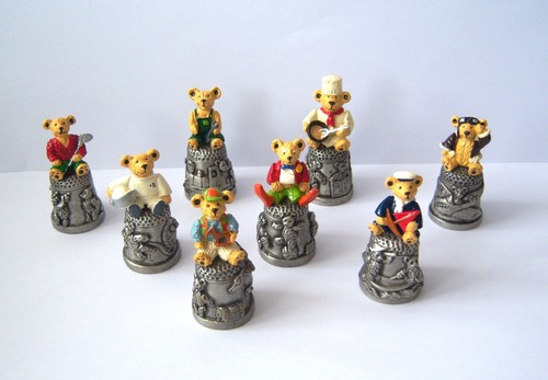 Vintage hand painted pewter