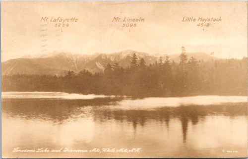 Vintage postcard lonesome lake - lonesome,