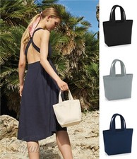 Westford Mill ORGANIC MARINA MINI TOTE Clutch Bag Canvas Shopping Bag Printable