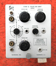 Vintage Tektronix Type G Plug-In Unit Differential amplifier 500 SERIES SCOPES