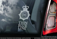 Thin Blue Line Car Sticker