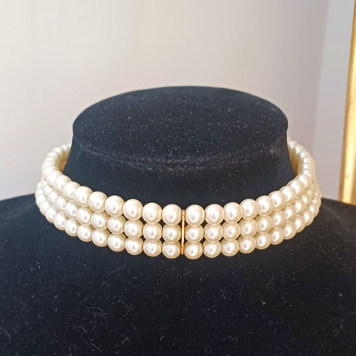 Vintage strand faux pearl - 3,