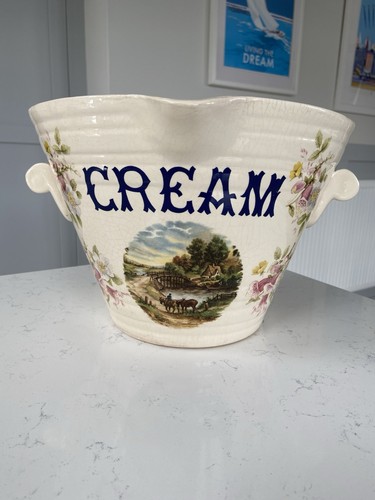 Vintage ironstone dairy cream - ironstone,