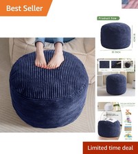 Versatile Round Pouf Ottoman