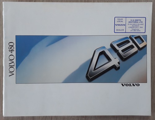 Volvo 480 coupe brochure - 480,