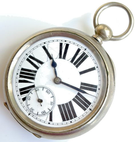 Pocket watch silver antique - pocket,