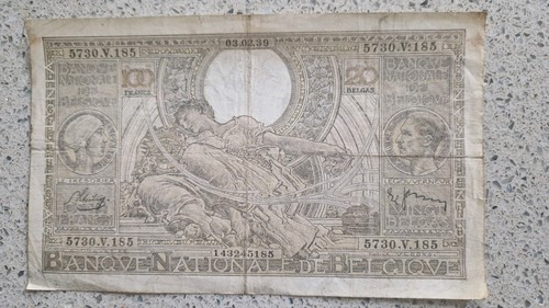 Belgium 100 francs - 100, francs/20