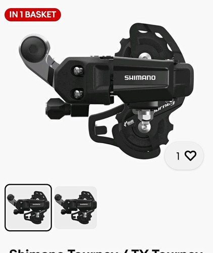 Shimano tourney ty200 rear - shimano,