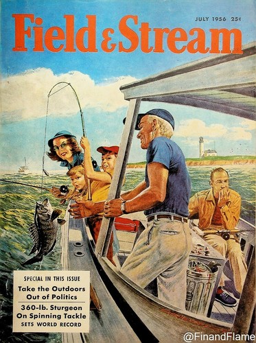 Field stream july 1956 - &, fly
