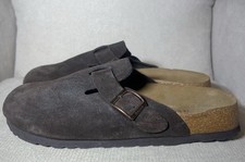 EUC Betula Birkenstock Boston Clog 260 Slide Mules Brown 40 EU Mens 7 Womens 9
