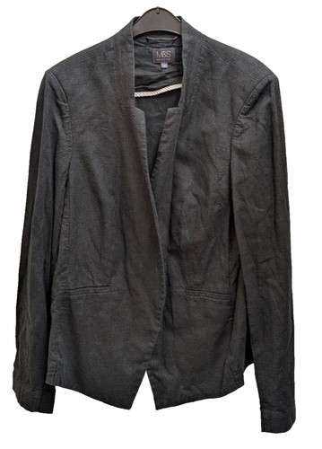 Marks spencer black linen - marks,