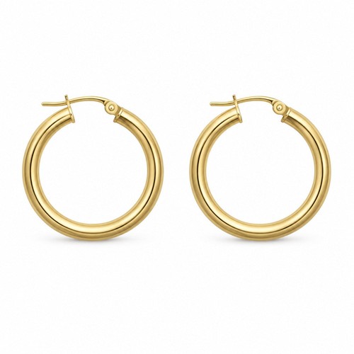 Genuine hoop earrings - genuine,