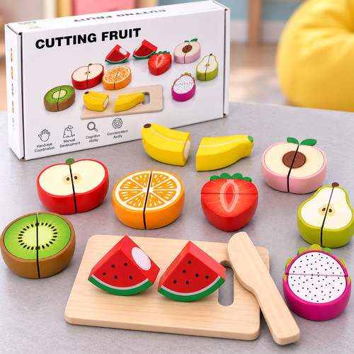 Wooden toy food fruit tear - toy,