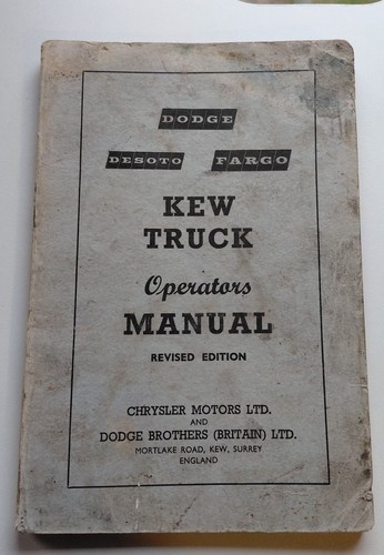 Vtg 1964 kew truck - truck, operators