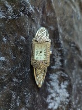 Stunning Art Deco Style Marcasite Silver Colour Elasticated Watch Ladies Small