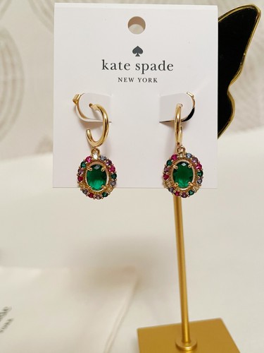 Kate spade gold tone - spade, green
