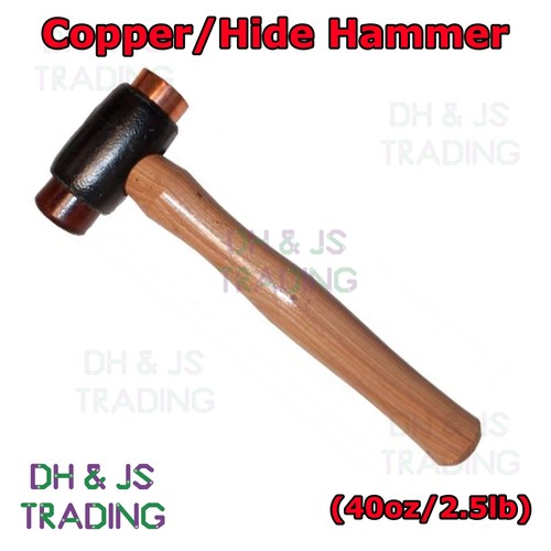Copper hide hammer mallet - copper,
