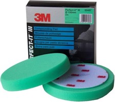 3M™ Perfect-It™ Foam Compounding Pad, Green, Flat, 150 mm, 50487, Box Of 2
