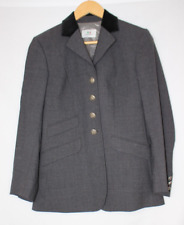 Equiline Show Jacket, Grey, Made in Italy, Size It 38, US 4, EU 34 UK 6/8 Small