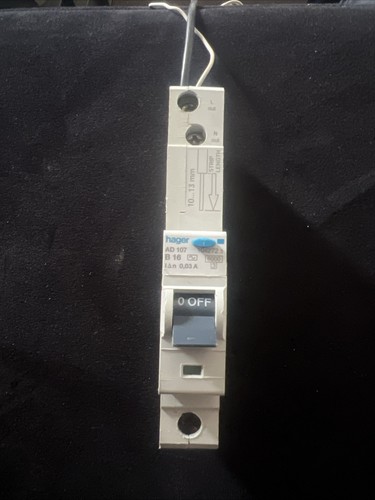 Hager 16a rcbo compact - compact, 30ma