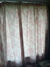  Rare LAURA ASHLEY VINTAGE PINK CHERUB FRENCH FILIGREE CURTAINS