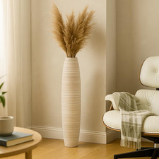 26" Tall White Wooden Floor