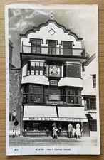 RP Postcard Worth & Co. Fine Art Dealers Shop Front, Exeter - Mol`s Coffee House