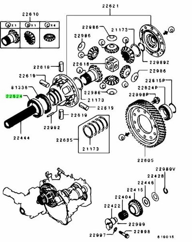 Bearing ctr diff - bearing, ,m/t