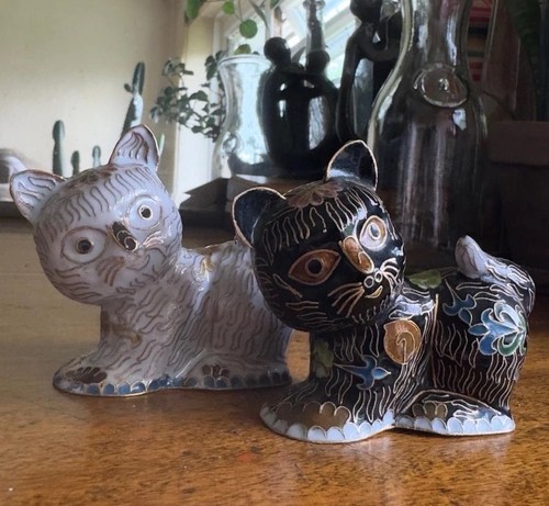 Pair vintage cloisonné - pair, of