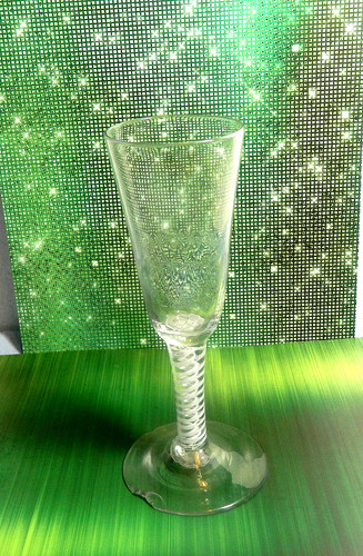 Georgian ale glass with - ale,