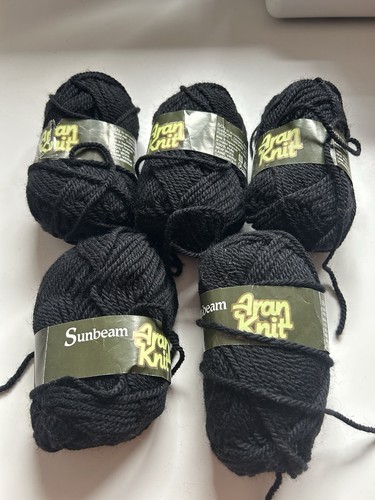 Sunbeam black aran pure new - sunbeam,