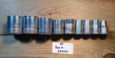 9 x Vintage Britool EB 1/2"