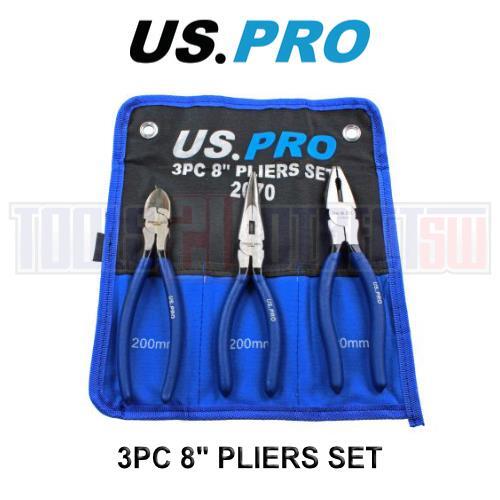 Pro 200mm 3pc plier set - 3pc,