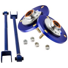 Adjustable Rear Lower Camber Control Arms + Front Camber Plate For BMW E46  New