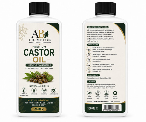 100 cold pressed pure castor - cold,