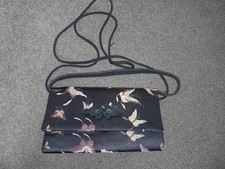 black butterfly print bag vintage looking FRANGI
