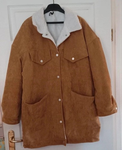 Corduroy fully lined coat