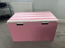IKEA Stuva - Pink Storage Box / Cushioned Seat / Toy Box - Unmarked Condition ?