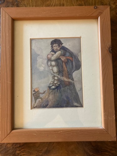Vintage book plate print - book,