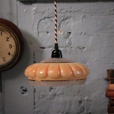 Vintage 1940's Peach Glass