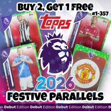 Topps Premier League 2026 25/26 Festive Parallel Edition Countdown Calendar
