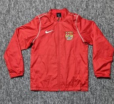 Nike Cramlington Junior Jacket Red CJFC Full Zip Windbreaker Age 10-12 Years